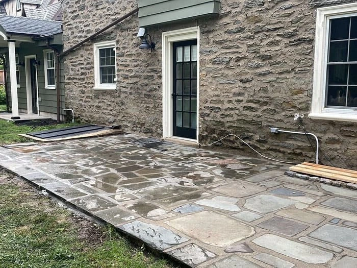 Residential Hardscape Renovation and Addition with Drainage project in Jenkintown, PA